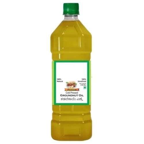 Common 1000Ml Rich In Vitamin E Natural Cold Pressed Groundnut Oil For Cooking