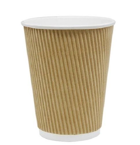 150 Ml Capacity Disposable Plain Ripple Paper Cup