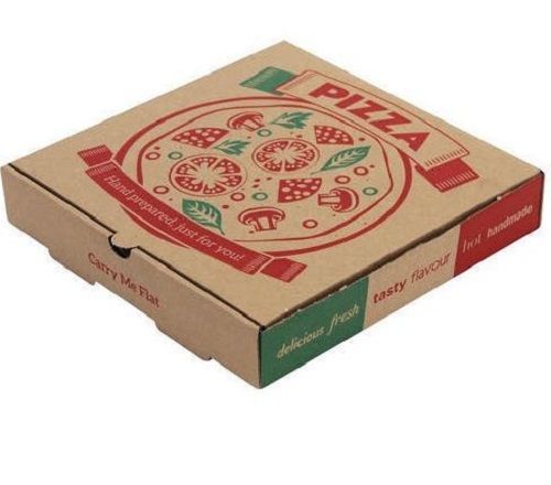 Rectangular Cardboard Matt Lamination Special Effect Printed Pizza Packaging Box