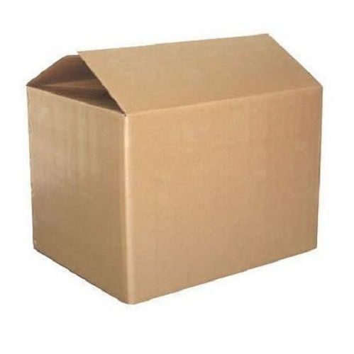 Lightweight Rectangular Plain Corrugated Paper Box For Packaging