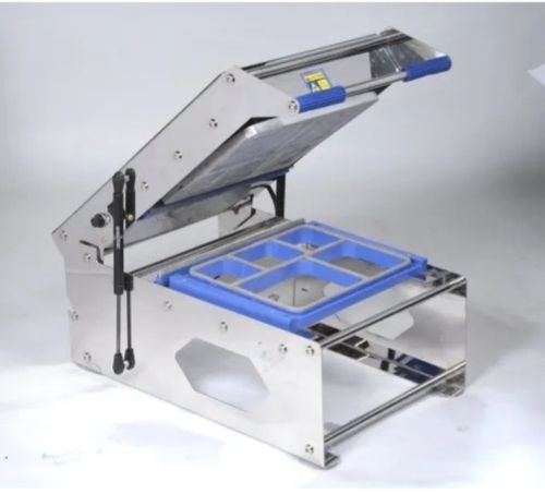 Portable Lightweight Table Mounted Electrical Semi-automatics Tray Sealing Machine