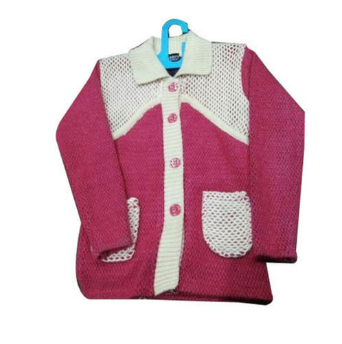 Wool Spread Collar And Long Sleeves Buttons Closure Woolen Cardigan For Ladies