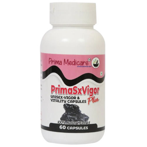 Unisex Vigor And Vitality Ayurvedic 60 Capsule Pack Dry Place