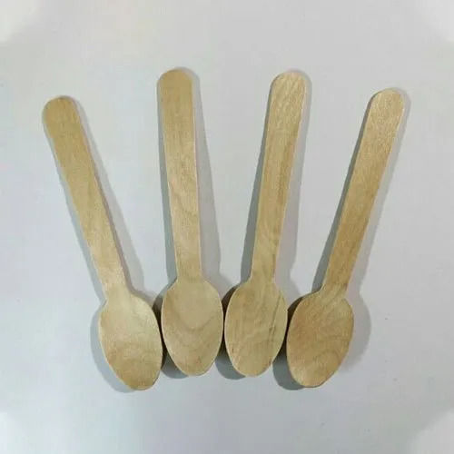 Brown 140 Mm Size Modern Design Eco-Friendly Disposable Wooden Spoon For Events 