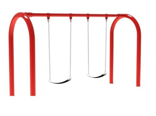 15.5X7.2 Foot Floor Mounted And Paint Coated Mild Steel Playground Swing