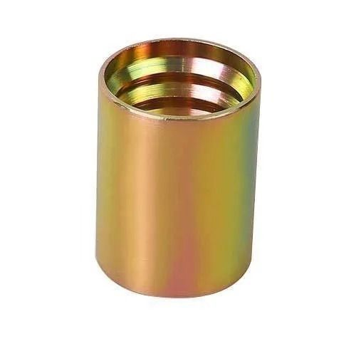 Golden 2 Inches 80 Gram Polish Finished Cylindrical Brass Pipe Cap For Fittings 