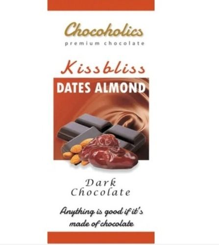 70 Gram Sweet Dates And Almond Solid Dark Chocolate Bar