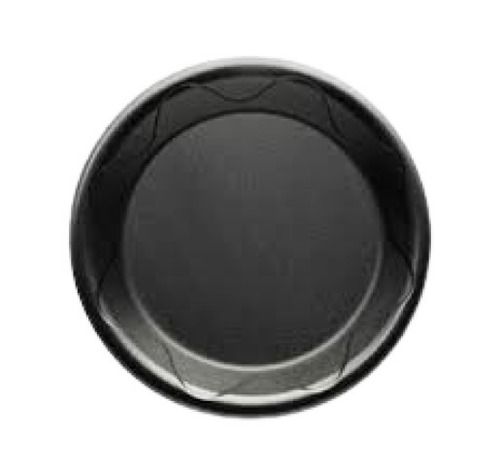 9 Inch Size Eco Friendly Round Shape Plain Black Foam Plates