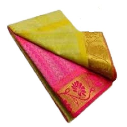 Multi Color Patch Work Floral Design Casual Wear Indian Style Art Silk Saree For Ladies