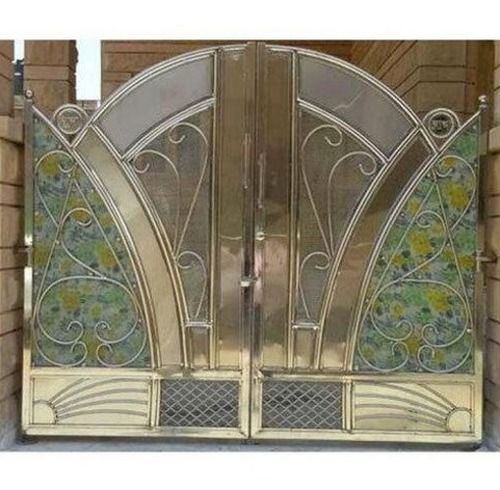 Weather Resistant And Rectangular Designer Antique Stainless Steel Gate