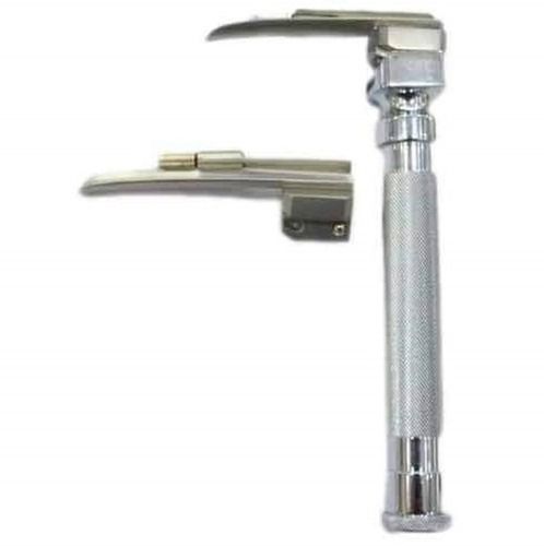 Silver 10.2X1.8 Inches Portable Wall Mounted Mild Steel Laryngoscope Handle 