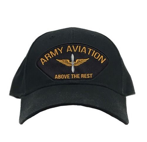 Army Aviation Embroidery Twill Cotton Cap For Unisex Age Group: 18 To 45