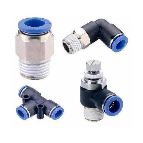 Nylon Leakproof 10 Bar Pressure Mild Steel Pneumatic Pipe Fitting