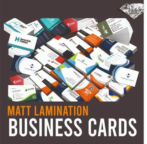 Matt Lamination Business Card Printing Service By GRAYSIL PRINTS