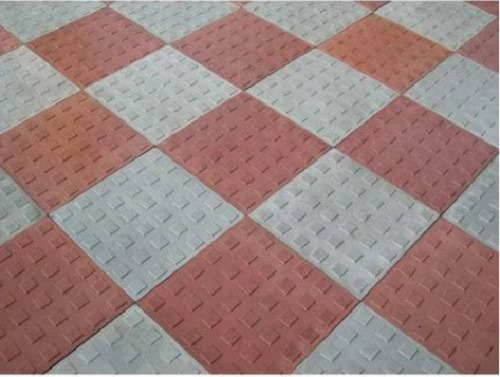 Parking Tiles - Porcelain Mosaic, 8-10 Millimeter Thickness | Easy to Install, Lightweight, Non-Slip, Washable, Textured Finish