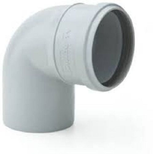 Grey Plain Round Bend 87.5 Degree Fitting Size 75Mm Pvc Elbow Pipe Joint