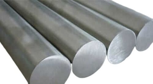 Polished Round Shape 6 Meter Length Silver Alloy Steel Bar Application: Construction