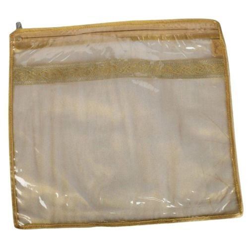 Rectangular Shape Plain Pattern 3 Kg Size Transparent Saree Packing Bag Length: 10 Inch (In)