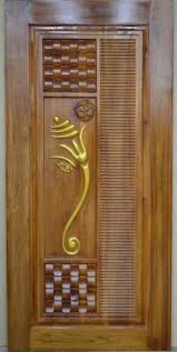 Rectangular Shape Wooden Door For Home And Office Use Application: Interior