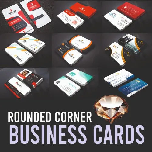 Rounded Corner Business Visiting Card Making Services