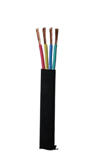 100m High Voltage Copper Pvc Jacket Submersible Flat Cable For Electrical Use