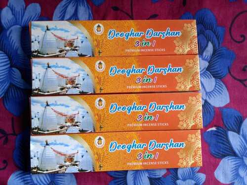 3 In 1 Chandan Fragrance Incense Stick For Home And Religious Use