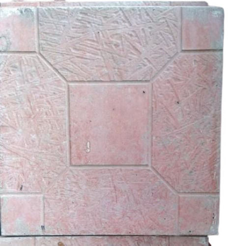 Reds / Pinks 8 Mm Thickness 1 Square Feet Ceramic Cement Tiles For Exterior Purpose