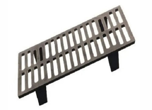 Silver 9 Kg Solid Polished Cast Iron Grate