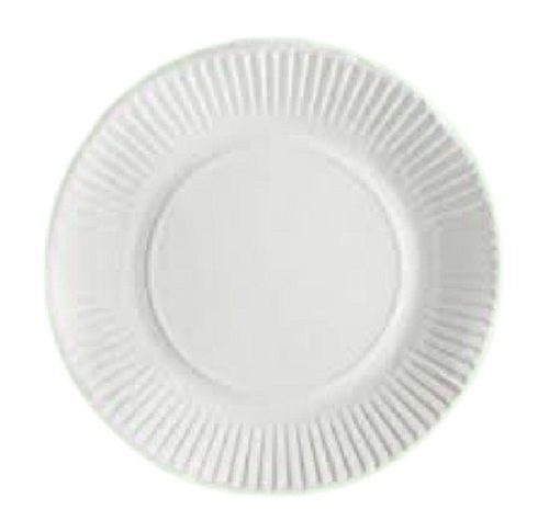 Eco-Friendly Plain 8 Inch Round Shape Disposable Paper Plates For Party And Events