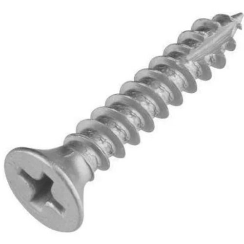 Silver Flat Head Full Threaded Polished Stainless Steel Self Tapping Screw