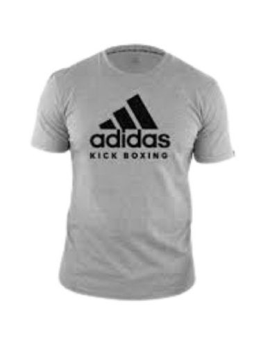 Cotton Men Printed O Neck Short Sleeve Grey Adidas T Shirt