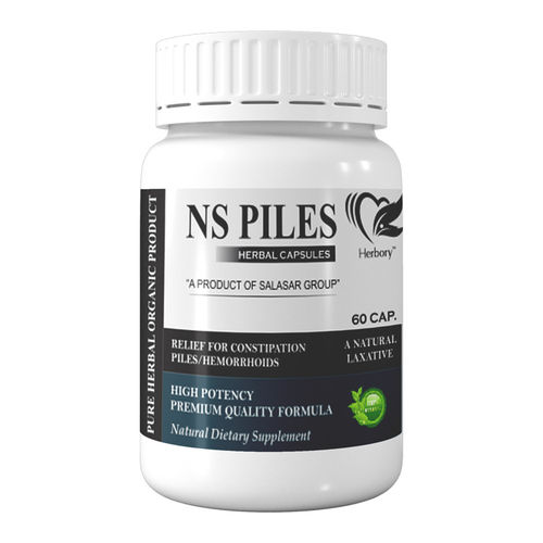 Ns Piles Pure Herbal Organic Capsules (Pack Of 1X224 Bottles)  Ingredients: Terbinellia (Shankh Bhasm) 50Mg