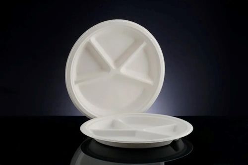  Hot And Cold-Resistant Disposable Thermocol Plate For Event And Party