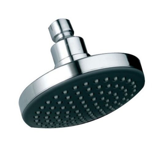 Silver 125 Mm Corrosion Resistant Glossy Finish Wall Mounted Brass Bathroom Shower