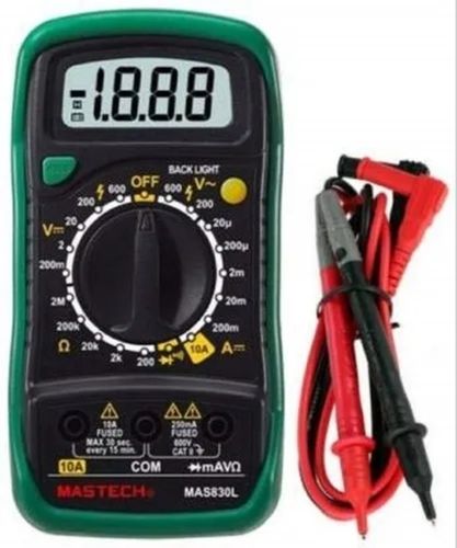 420 Grams 140 Cm 9 Volts 5 Ampere Mas830L Electrical Digital Multimeter  Accuracy: 0.5  %