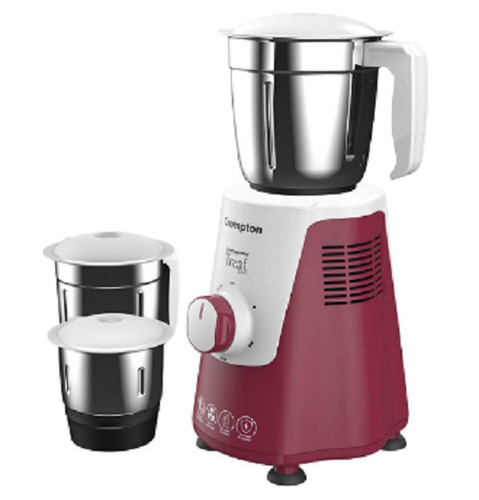 450 वॉट इलेक्ट्रिकल प्लास्टिक और स्टेनलेस स्टील क्रॉम्पटन मिक्सर ग्राइंडर 3 जार के साथ