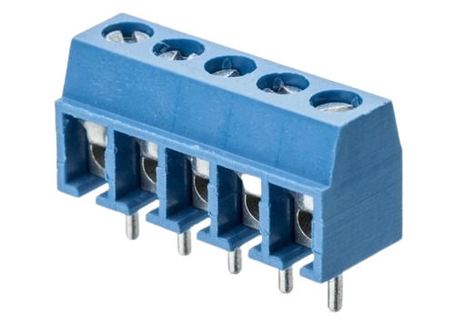 Blue 5 Pin Usb Plastic And Copper Alloy Pcb Connector 