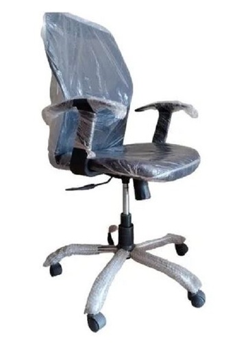 Boss Chair - Black High-Back 1 Seater 360Â° Swivel 5 Wheels | Leather & Steel Corrosion Resistant Lightweight Easy to Clean