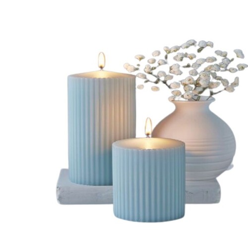 Column Pillar Candle 36 Inch Circular Auradecor 6Inch Unscented Pillar