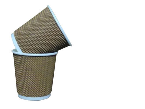 Brown Disposable Machine Made Paper Coffee Cup For Events And Parties