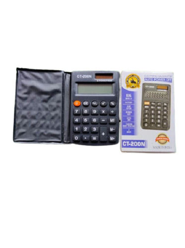 Black Plastic Mini Pocket General Purpose Calculator Use For Office And School