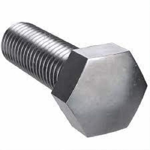 Silver Color And Stainless Steel Material Hex Bolt Diameter: 15.73 Millimeter (Mm)