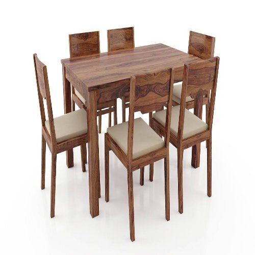 Termite Proof Wooden Dining Set For Dinning Room With 6 Chair