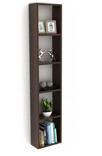 2.2x6.8 Foot Indian Style Indoor Iron And Solid Wood Designer Book Rack