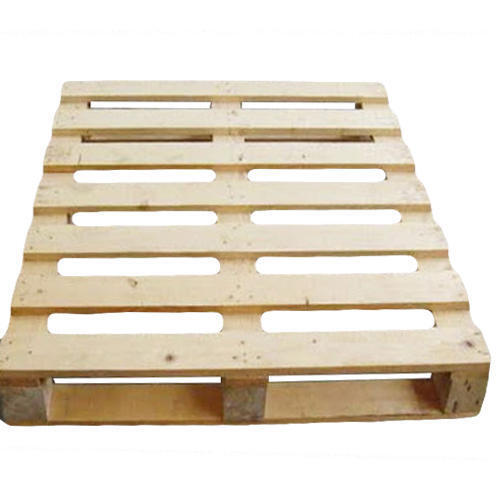 2 Way Soft Wooden Pallet 1000 Kg - Color: Natural