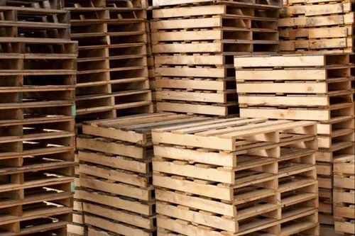 2 Way Warehousing Wooden Pallet For Packaging With Load Capacity 1000 Kg