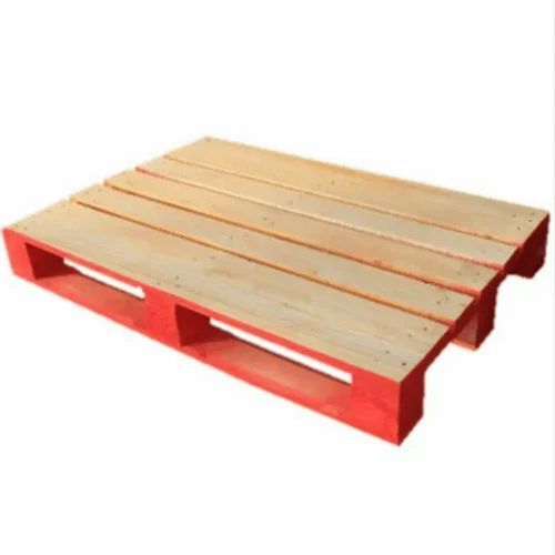 2 Way Wooden Pallet For Packaging 1000 Kg - Color: Natural