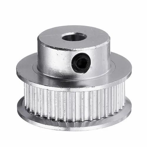 Aluminium Timing Pulley With Capacity 0.5 Ton - Color: Gray