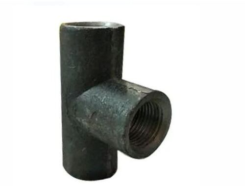 Silver Anti Corrosive Color Coated Round Mild Steel Tee For Piping System