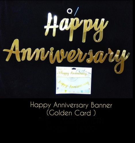 Anniversary Banner Paper Happy Anniversary Banner, For Event And Party